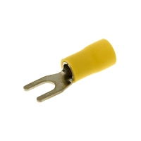 НВИ 6.0-4, Наконечник вилочный изолированный желтый 2,5-6.0 мм кв. (Клемма №22)