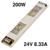 24V-8.33A-200W Блок ,адаптер, источник ,драйвер питания импульсный для светодиодной ленты SL-200-24 Slim