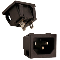 Разъем питания IEC C14 на корпус 3 пин врезной