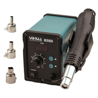Паяльный фен YIHUA  858D + 3 насадки для пайки и ремонта