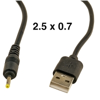 Кабель питания USB с разъёмом питания 2.5 х 0.7 мм