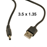 Кабель питания USB  с разъёмом питания 3.5 х 1.35 мм