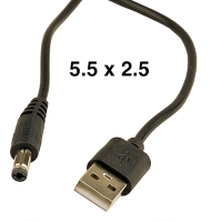 Кабель питания USB с разъёмом питания 5.5 х 2.5 мм