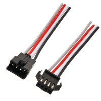 Коннектор для светодиодной ленты RGB (№10) 4 контакта, с кабелем, male/female