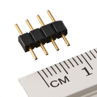 Коннектор для светодиодной ленты RGB (№7) 4 контакта, 10 мм, male