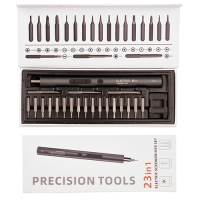 Отвертка электрическая аккумуляторная + набор бит 23 в 1