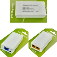 Standart PoE repeator удлинитель, расширитель портов ,сплитер 1 на 2 для видеонаблюдения IP