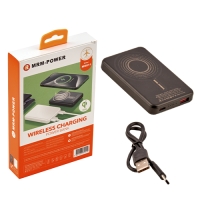 Повербанк, 5000 мАч  Power Bank с беспроводной магнитной зарядкой MRM