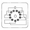 Реле промежуточное MK3P-1, 10А, 3 перек. контакта, 12V