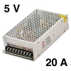 5V-20A-100W Блок питания импульсный адаптер,источник питания для LED мониторов S-100-5