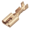 Клемма №11 гнездо ножевое мама 4.8 мм,под обжим на провод 0,25-1,5мм латунь