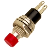 Кнопка (K49) OFF - (ON) 250V AC, 2A, без фиксации, на замыкание, Ø10х28 мм.
