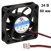 Вентилятор (кулер) 60х60х15 мм. 24 Вольт рамочный