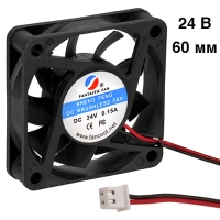 Вентилятор (кулер) 60х60х15 мм. 24 Вольт рамочный